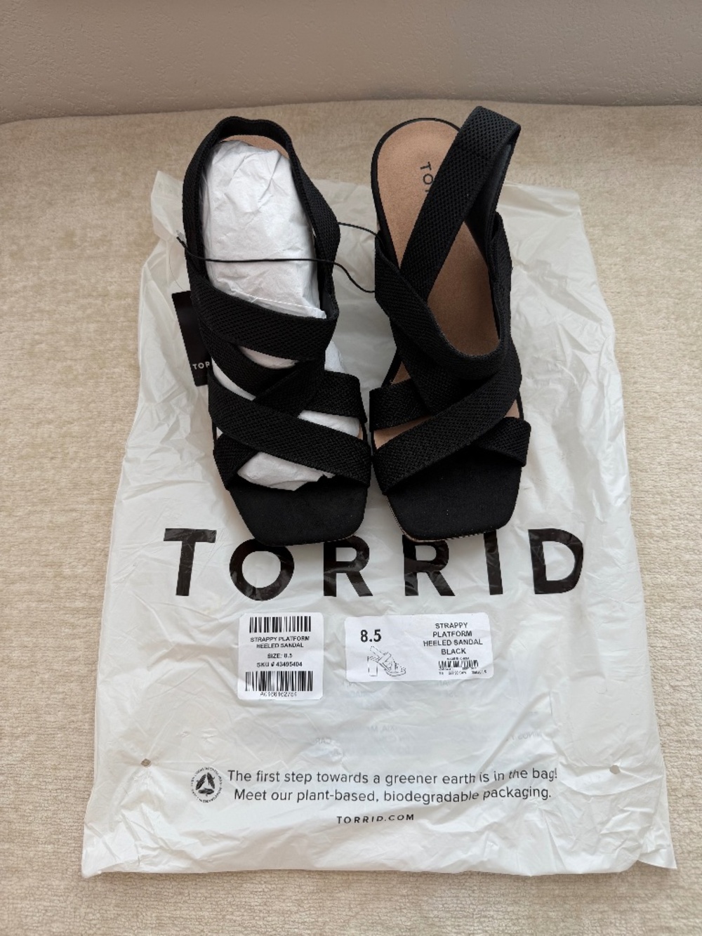 Strappy Platform Heeled Sandal